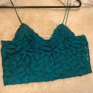 Free People S Teal Lace Bralette